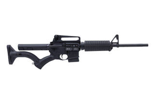 DSI featureless AR-15 rifle with non-threaded barrel.